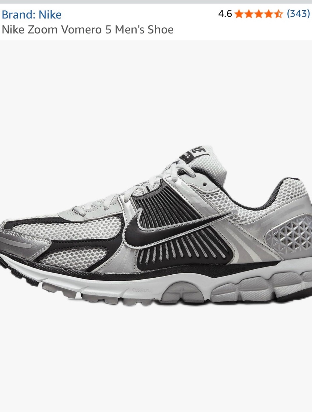 Nike Men's Runner in White and Black